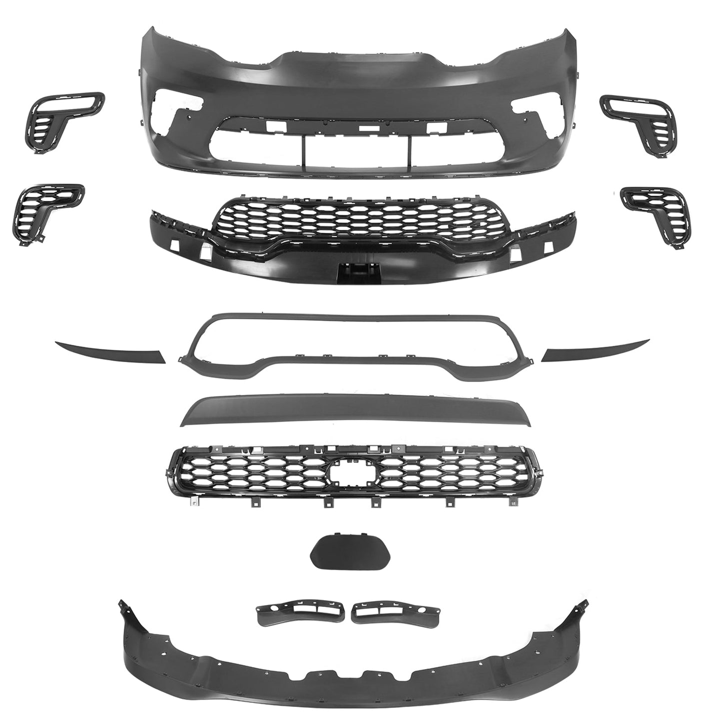 2021-24 Dodge Durango Front Bumper Cover 21+ Hellcat Style Conversion