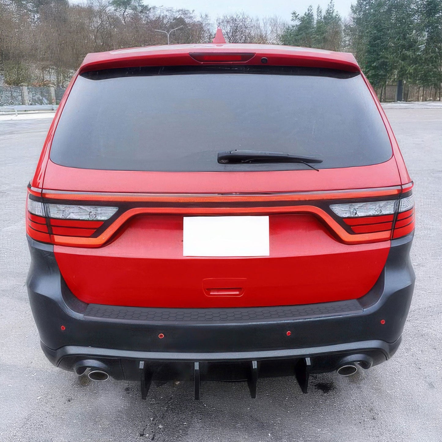 2021-2024 Dodge Durango Rear Bumper Cover Hellcat Style V1 Diffuser