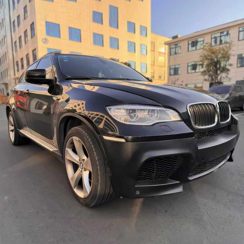 2008-2014 BMW X5 E71 Front Bumper Conversion Grille X6M Style Black PP
