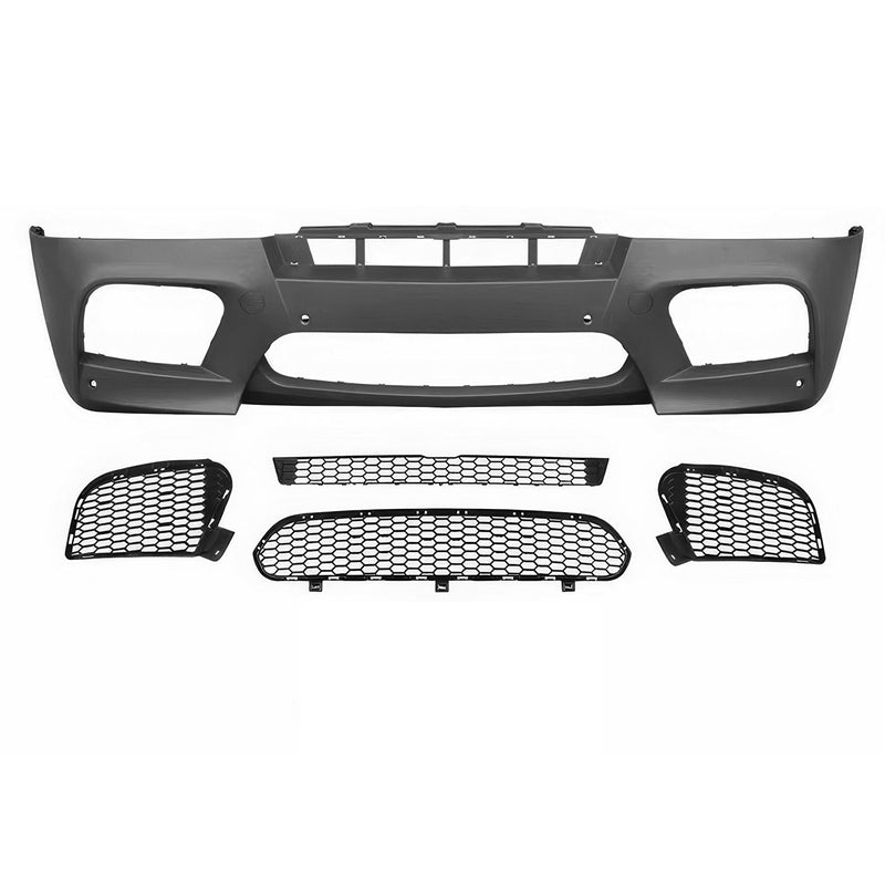 2008-2014 BMW X5 E71 Front Bumper Conversion Grille X6M Style Black PP