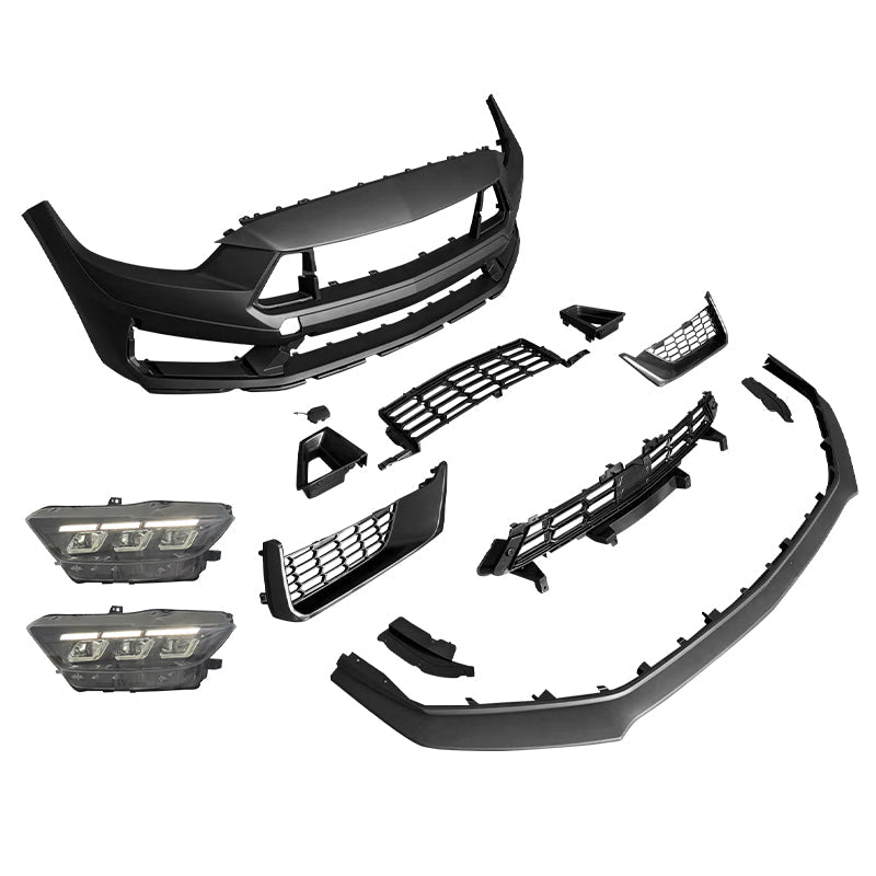 2015-2017 Ford Mustang Dark Horse Style Front Bumper Cover Headlight