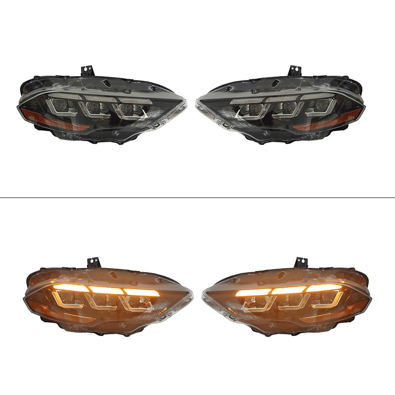 2018-2023 Ford Mustang Dark Horse Front Bumper Cover Kit Headlights PP