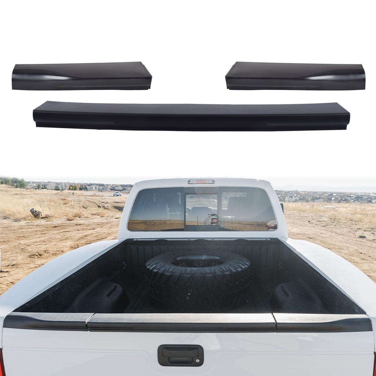 2008-2016 F250 F350 F450 Super Duty Tailgate Molding Cap Spoiler PP