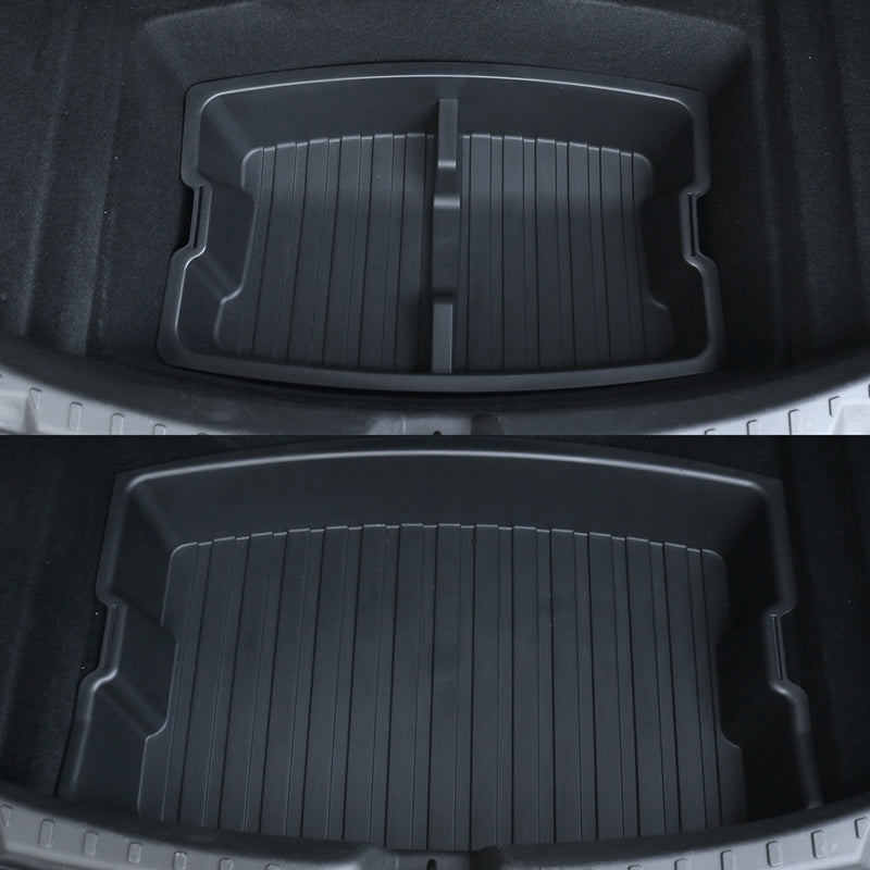 2024-2025 Tesla Model 3 Rear Trunk Lower + Upper Storage Organizer Box