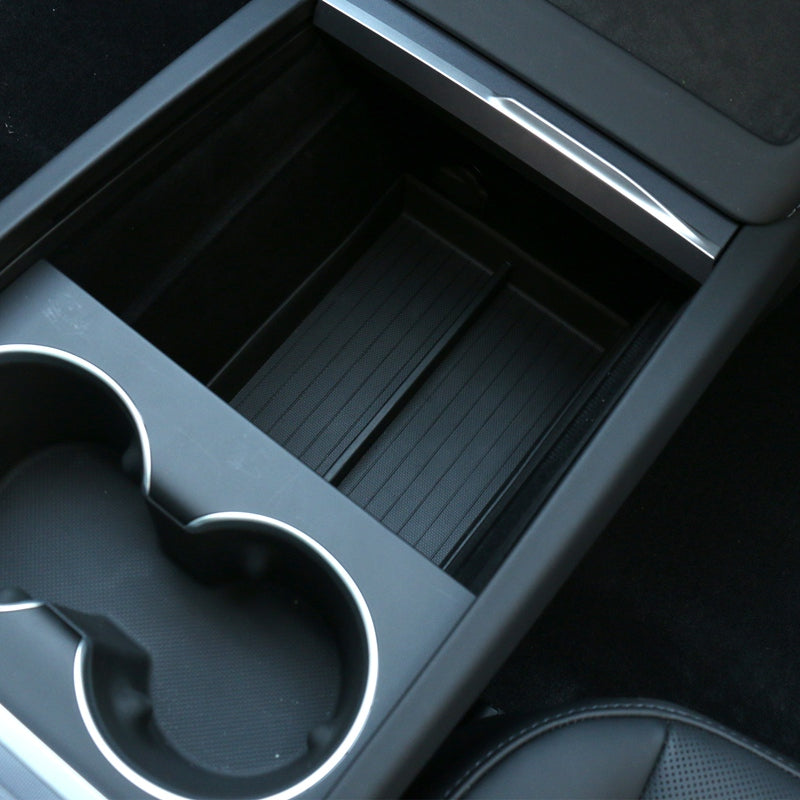2024-2025 Tesla Model 3 Lower + Upper Center Armrest Storage Box TPE
