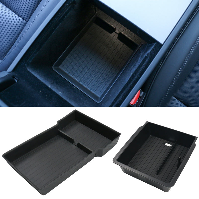 2024-2025 Tesla Model 3 Lower + Upper Center Console Storage Box TPE