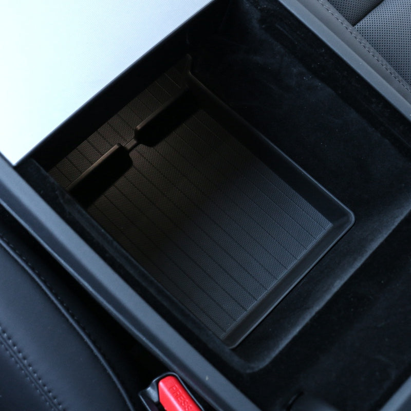 2024-2025 Tesla Model 3 Lower + Upper Center Console Storage Box TPE