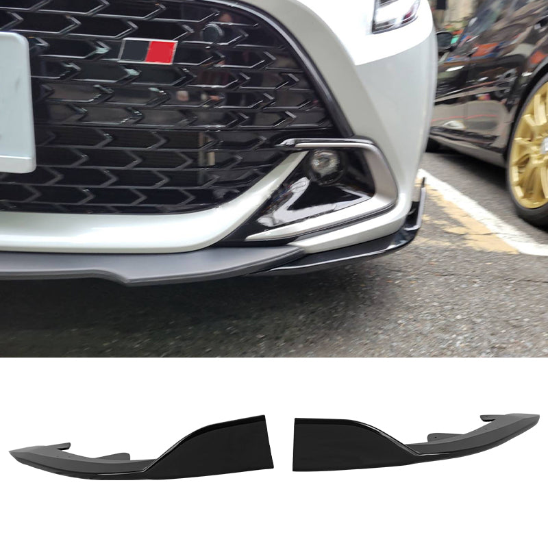 2019-2025 Toyota Corolla Gloss Black Front Splitters + Side Canards