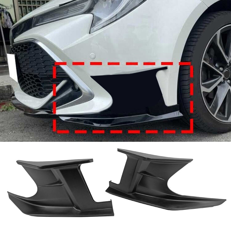 2019-2025 Toyota Corolla Matte Black Front Splitters + Side Canards