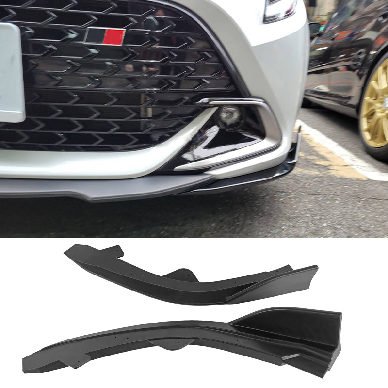 2019-2025 Toyota Corolla Matte Black Front Splitters + Side Canards