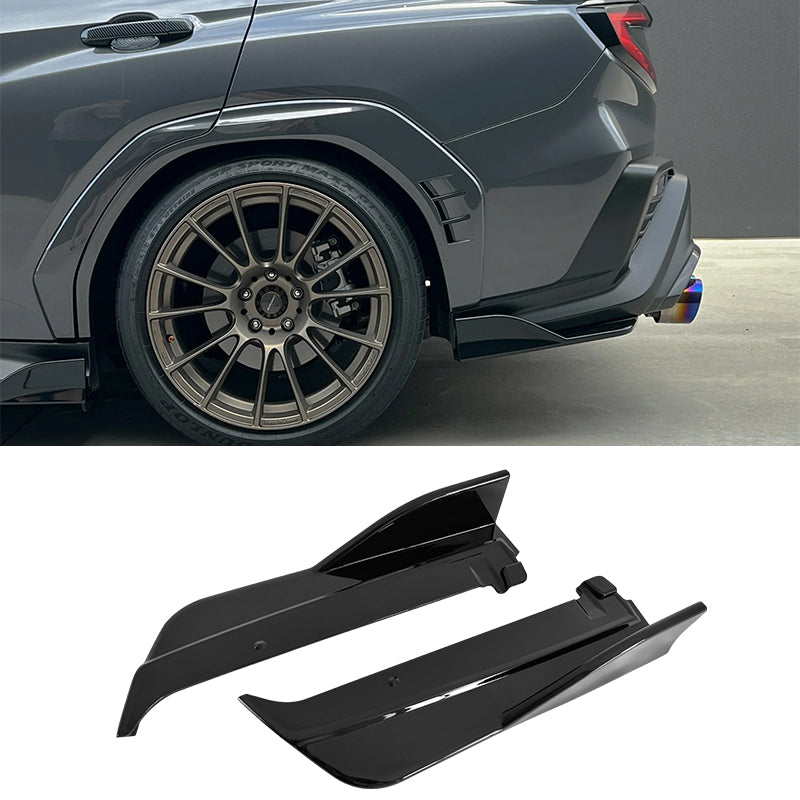 2022-2025 Subaru WRX D Gloss Black Front Rear Bumper Lip Corner Aprons