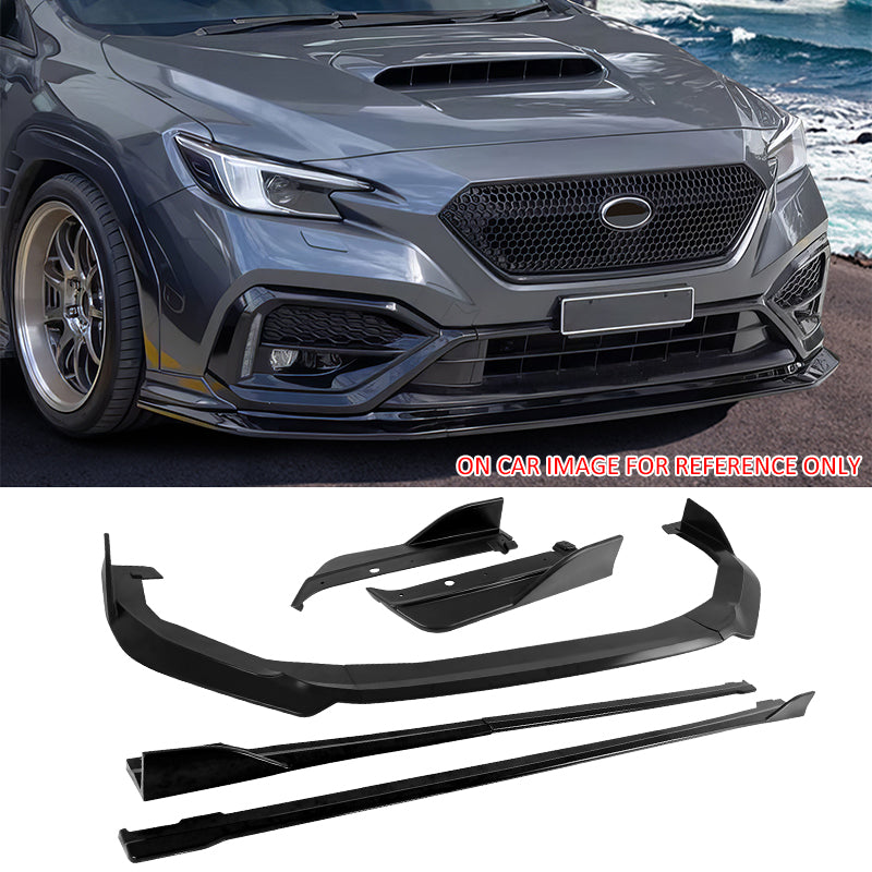 2022-2025 Subaru WRX D Matte Black Front Rear Bumper Lip Corner Aprons