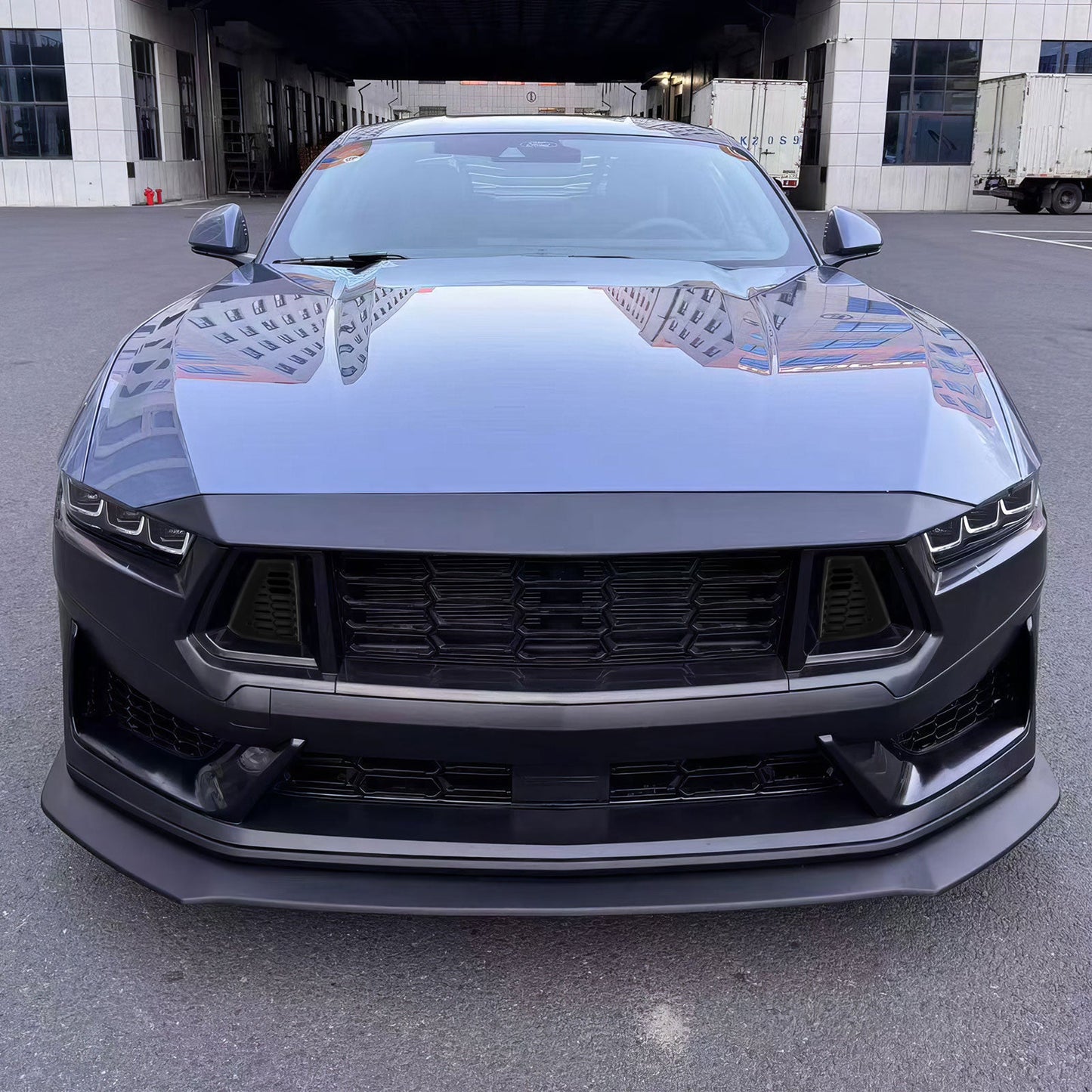 2024-2025 Ford Mustang Dark Horse Front Bumper Conversion W/ Grille PP