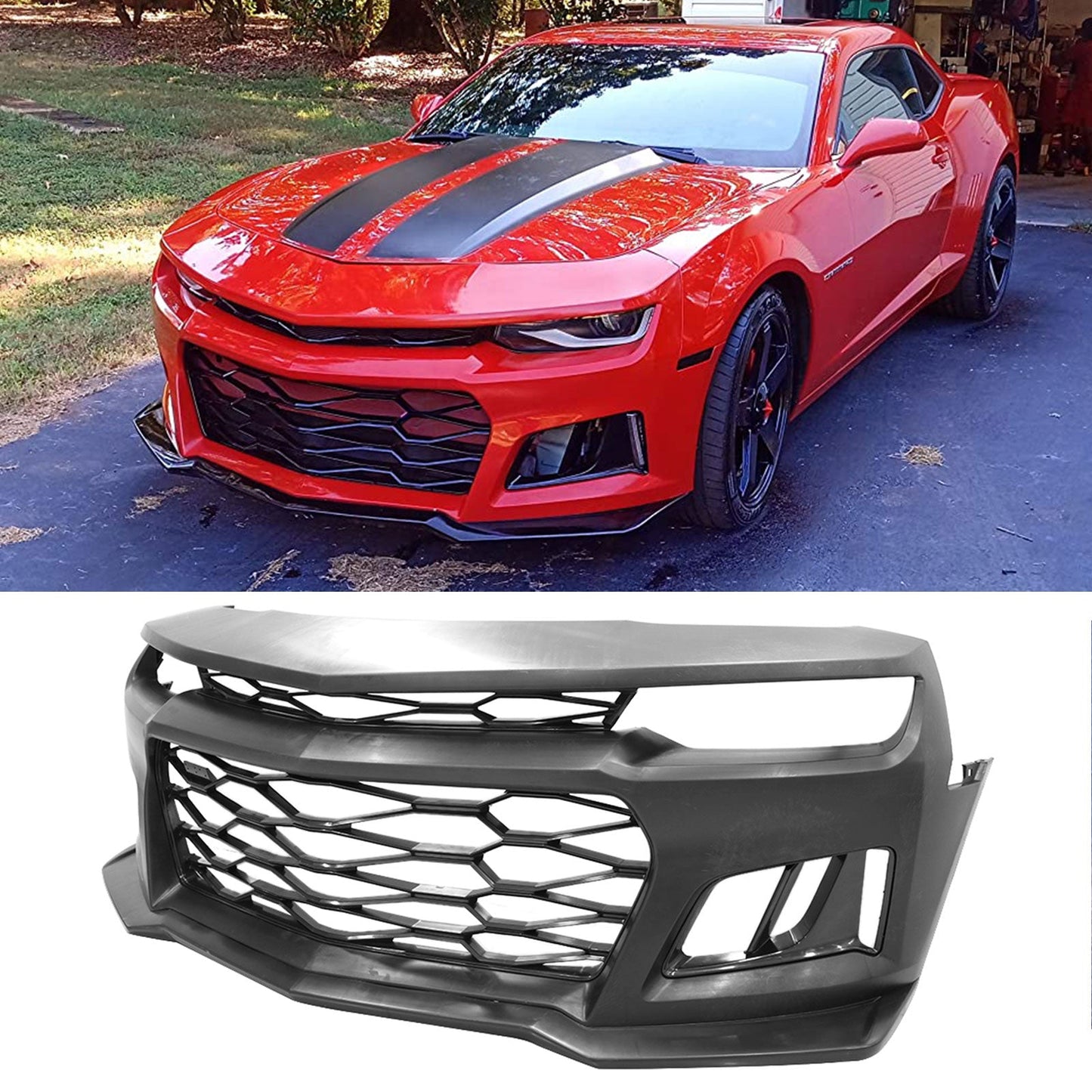 2010-2013 Chevy Camaro ZL1 Style Front Bumper Cover PP w/ Harnesses