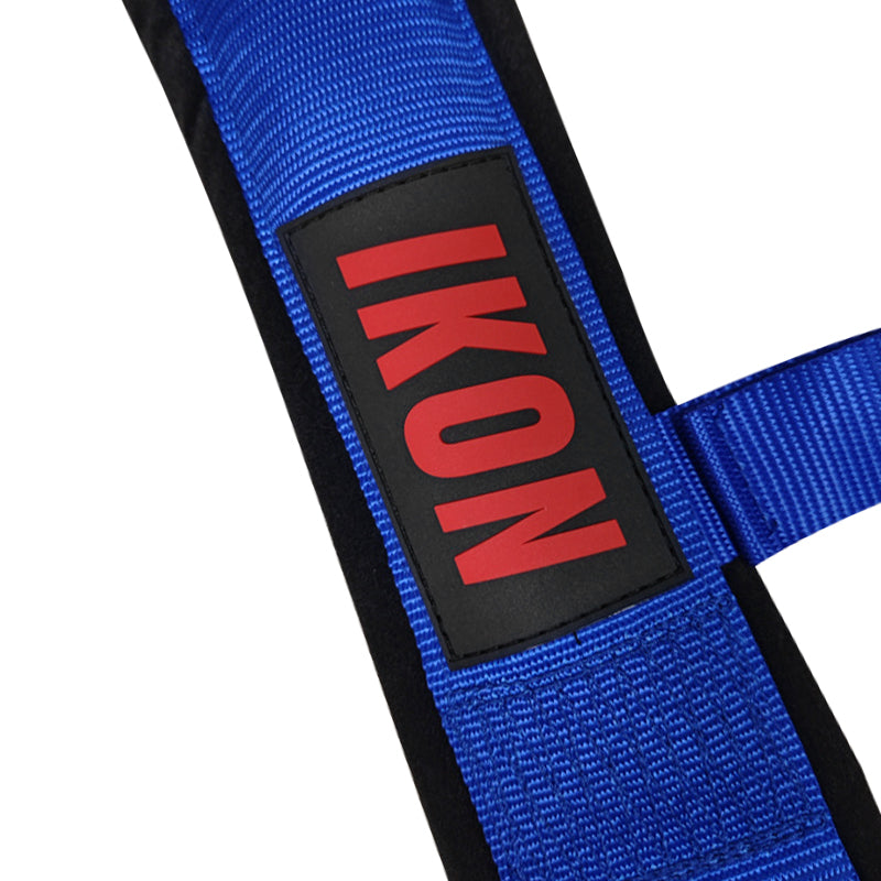 Universal Racing Seat Belt Harness 3" 4 Point Strap Buckle Nylon Blue