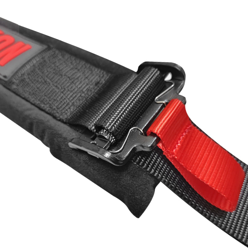 Universal 4 Point Racing Seat Belt Harness 2" Strap Buckle Black