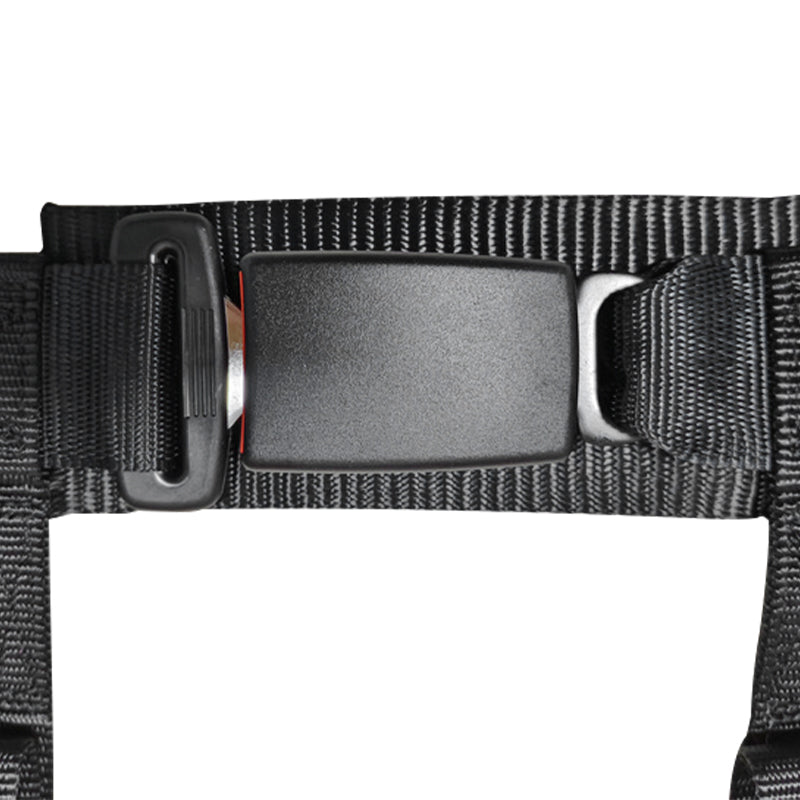 Universal 4 Point Racing Seat Belt Harness 2" Strap Buckle Black
