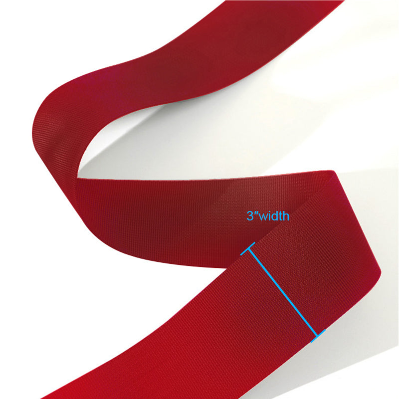 Universal 4 Point Racing Seat Belt Harness 2" Strap Buckle Red
