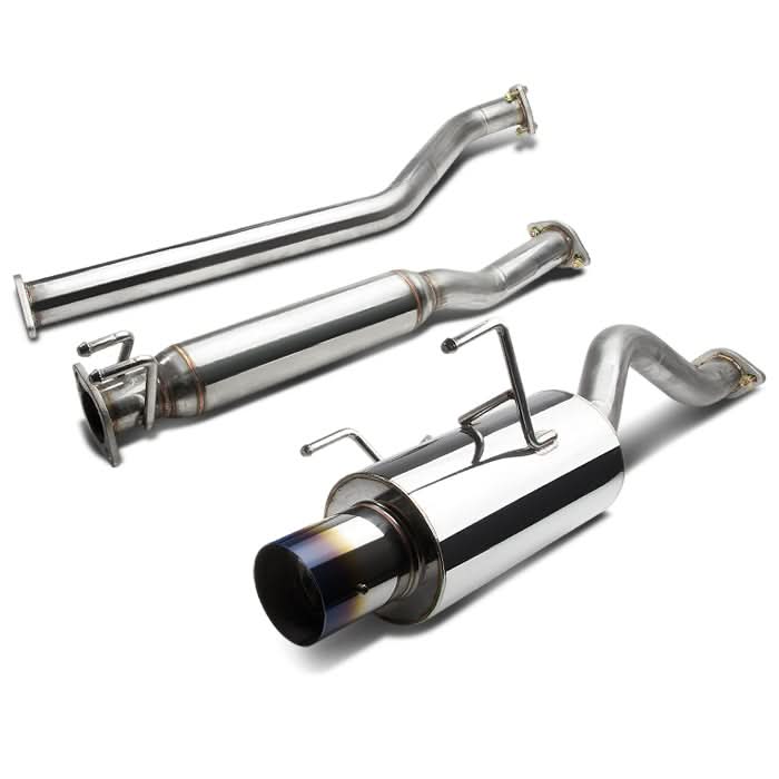 2002-2006 Acura RSX Catback Exhaust System Single Burnt Tip Stainless Steel