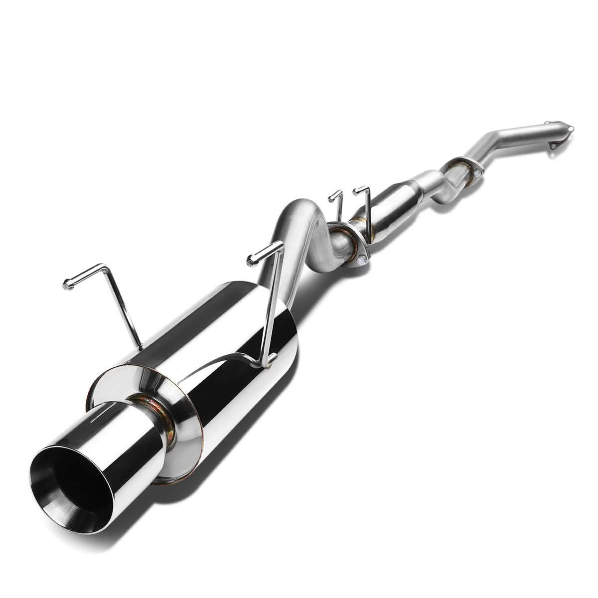 02-06 Acura RSX Type-S Single Rolled Tip Catback Exhaust - Stainless Steel