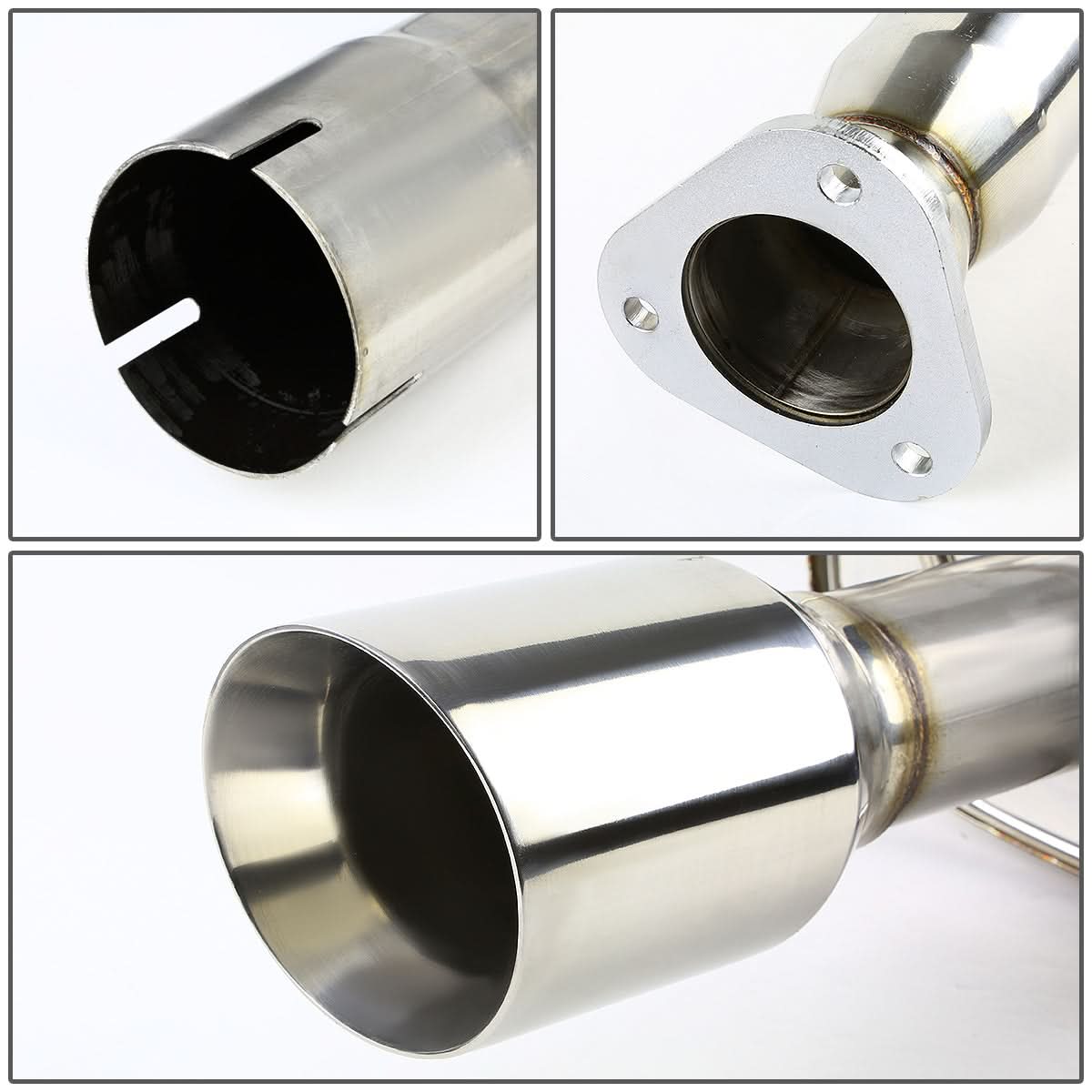 2008-2010 Chevrolet Cobalt Turbo Dual Tip Catback Exhaust - Stainless Steel