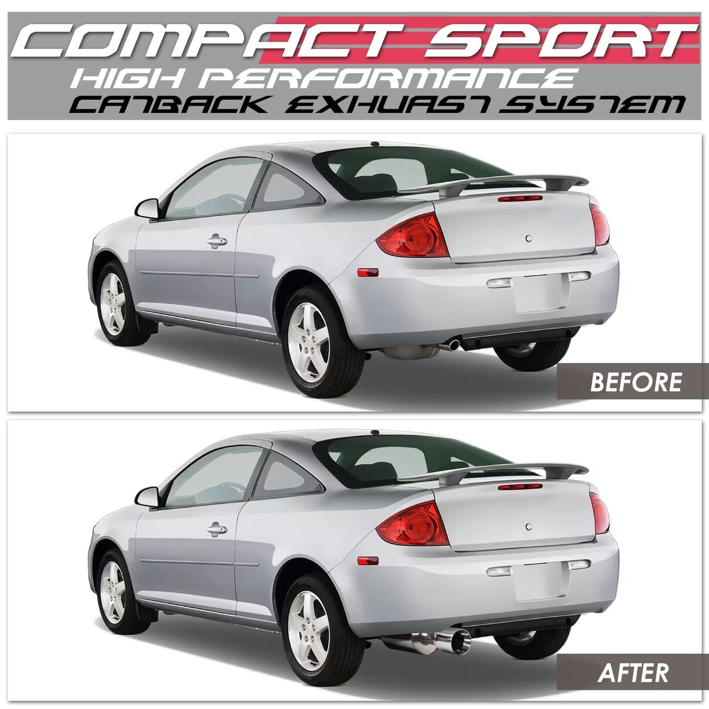 05-10 Chevrolet Cobalt / 07-10 Pontiac G5 Catback Exhaust - Stainless Steel