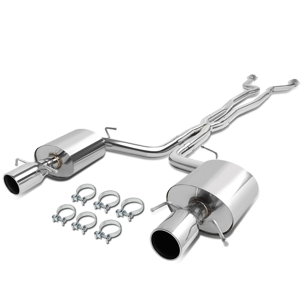 09-11 Cadillac CTS-V Catback Exhaust System Stainless Steel Dual Tip