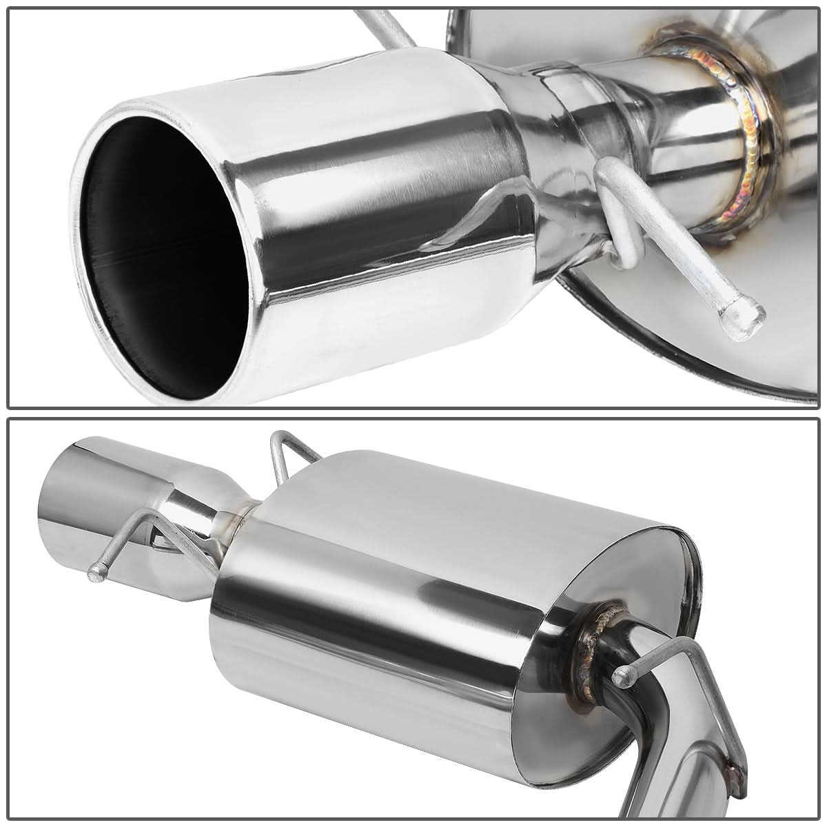 09-11 Cadillac CTS-V Catback Exhaust System Stainless Steel Dual Tip