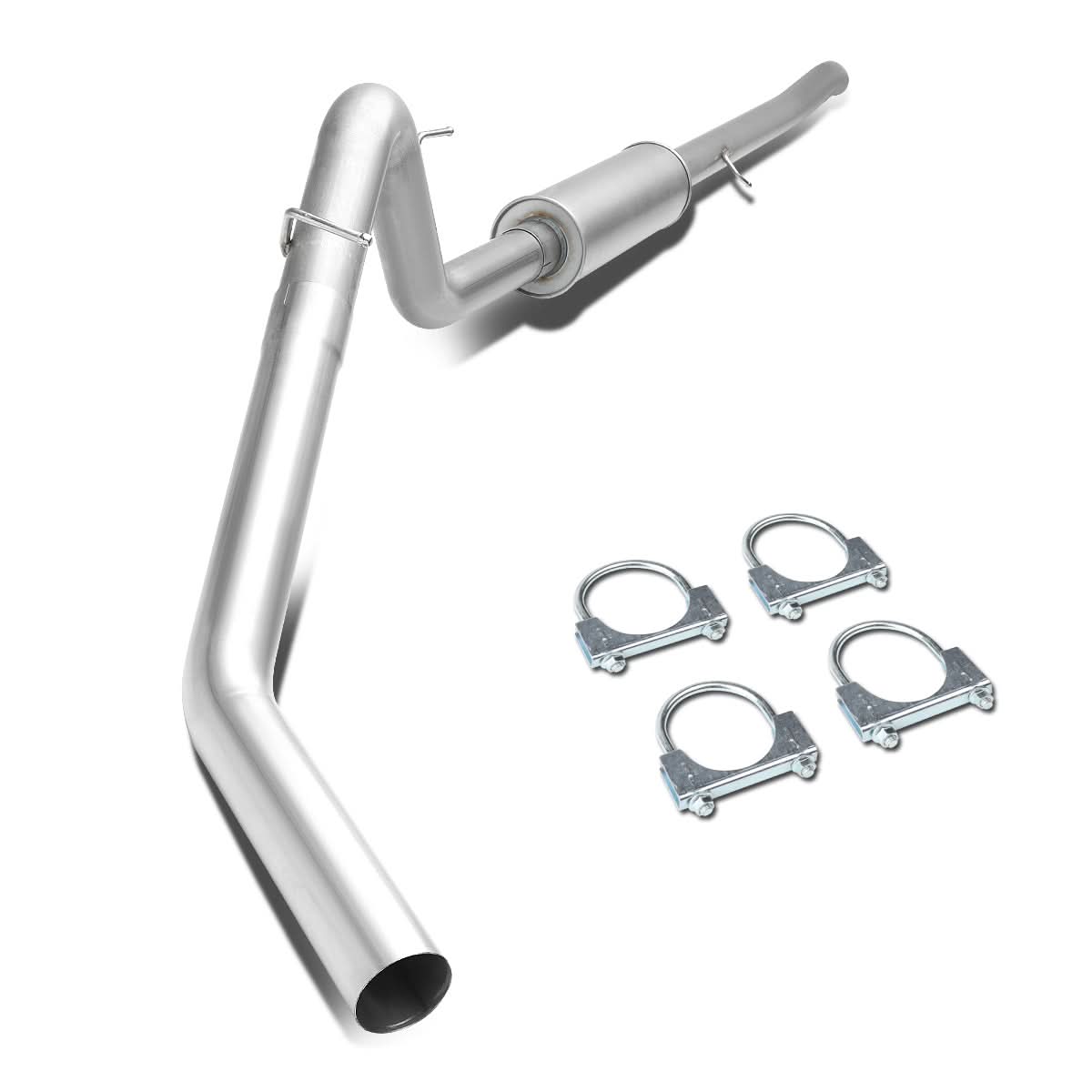 2008-2012 Dodge Dakota Catback Exhaust Single Tip Stainless Steel