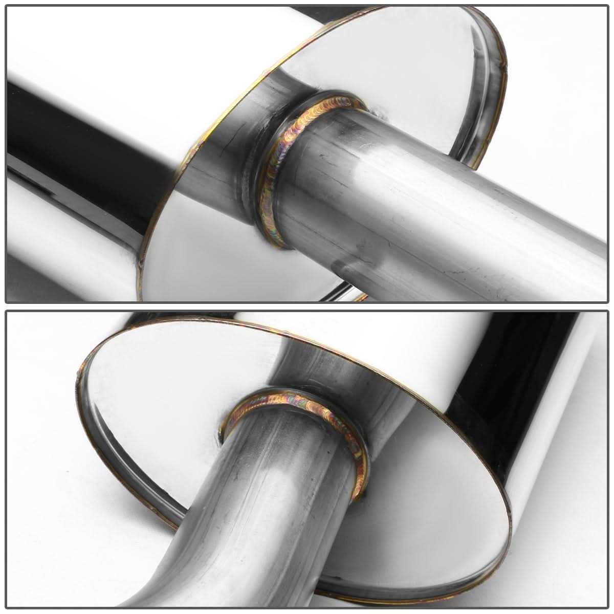 2000-2005 Dodge Neon Single Rolled Tip Catback Exhaust Stainless Steel