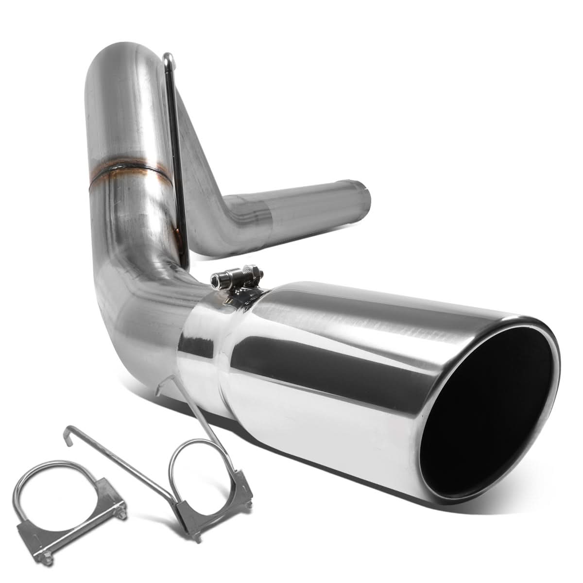 07-09 Dodge Ram 2500/3500 6.7L Diesel Catback Exhaust Single Tip Stainless Steel