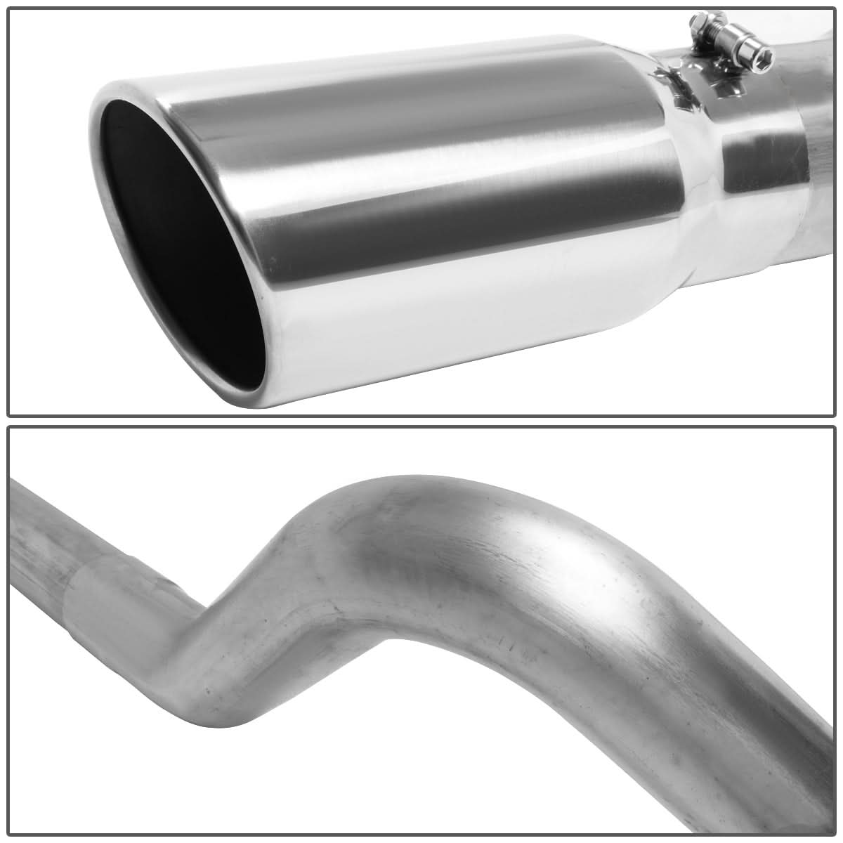 07-09 Dodge Ram 2500/3500 6.7L Diesel Catback Exhaust Single Tip Stainless Steel