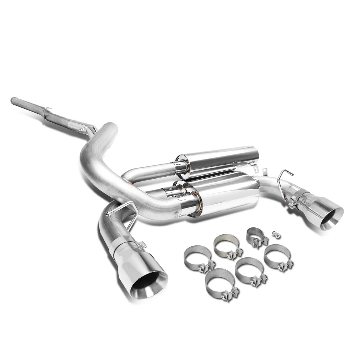 2016-2018 Ford Focus RS Catback Exhaust System Stainless Steel