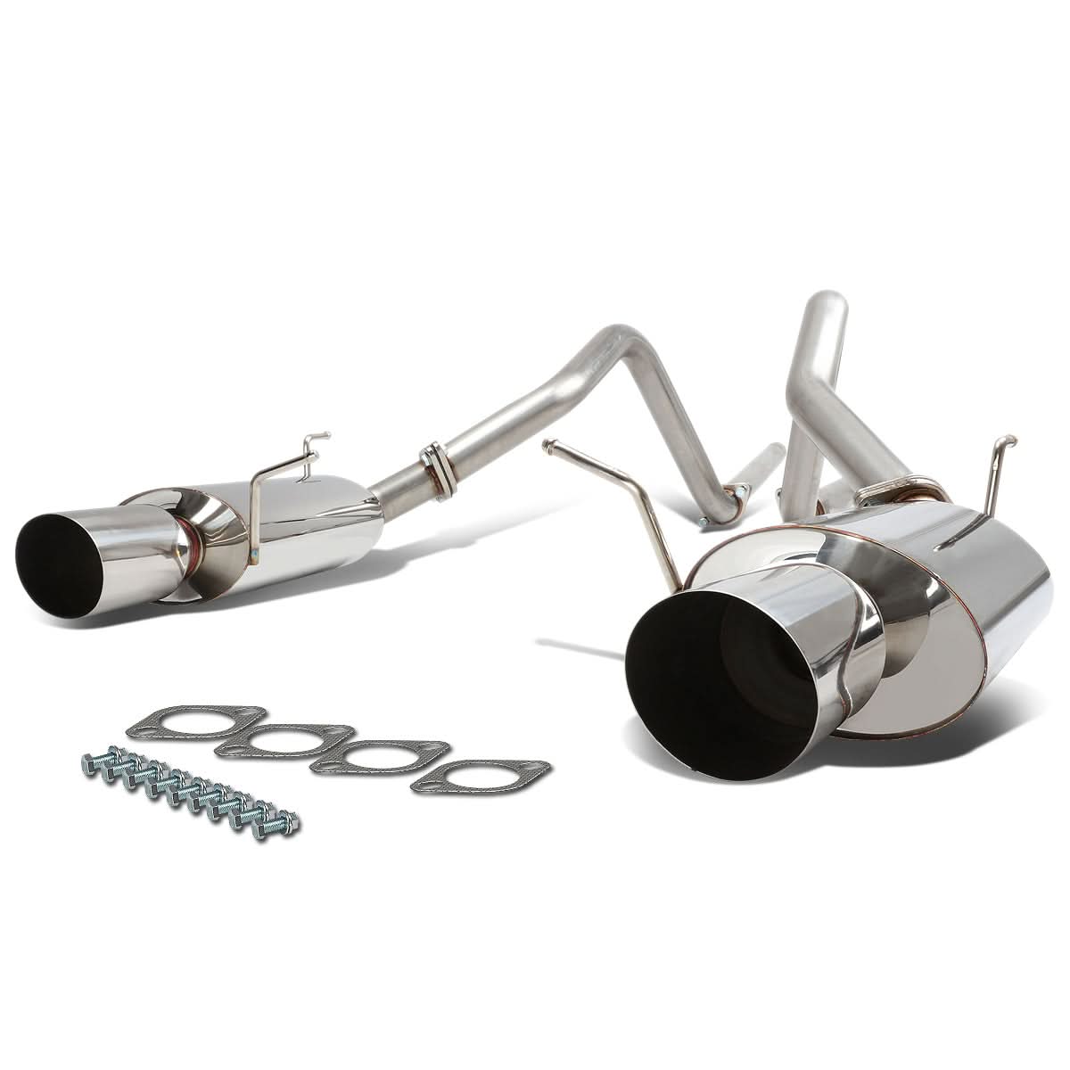 11-14 Ford Mustang 3.7L V6 Dual Tip Catback Exhaust Stainless Steel