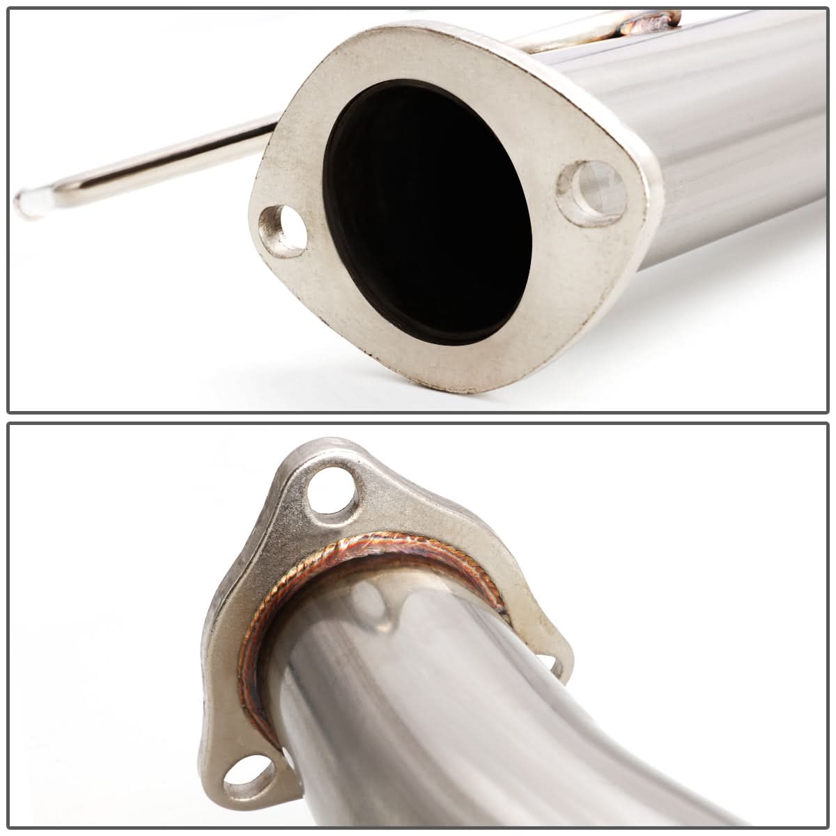 03-06 Honda Accord 2DR Single Tip Catback Exhaust - Stainless Steel