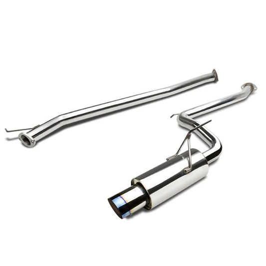 03-06 Honda Accord 2DR Single Burnt Tip Catback Exhaust Stainless Steel