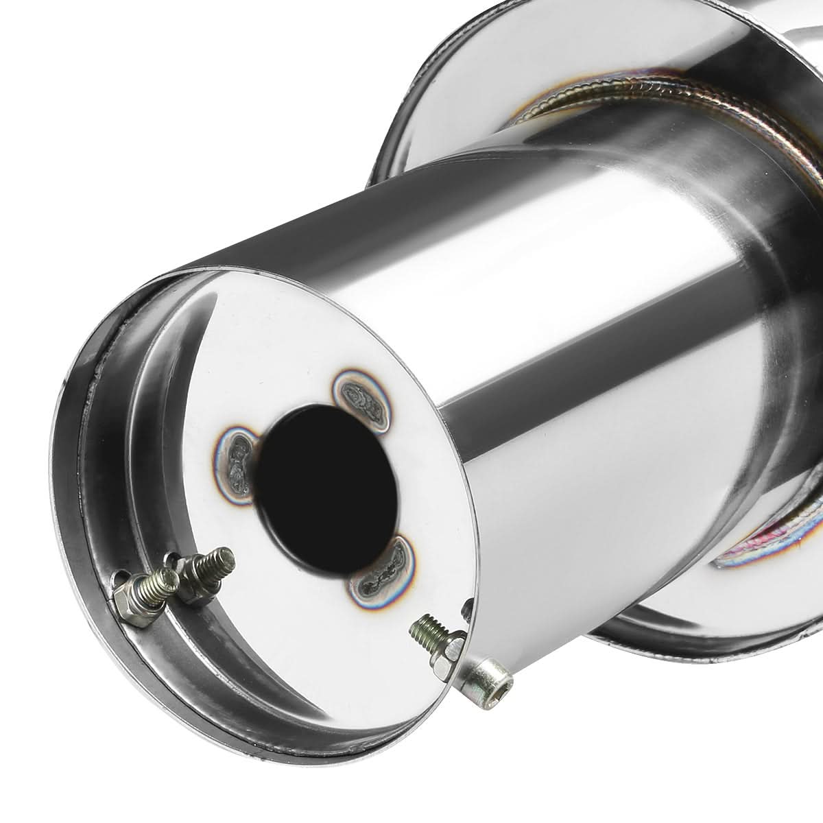 06-08 Honda Civic EX Single Tip Catback Exhaust - Stainless Steel
