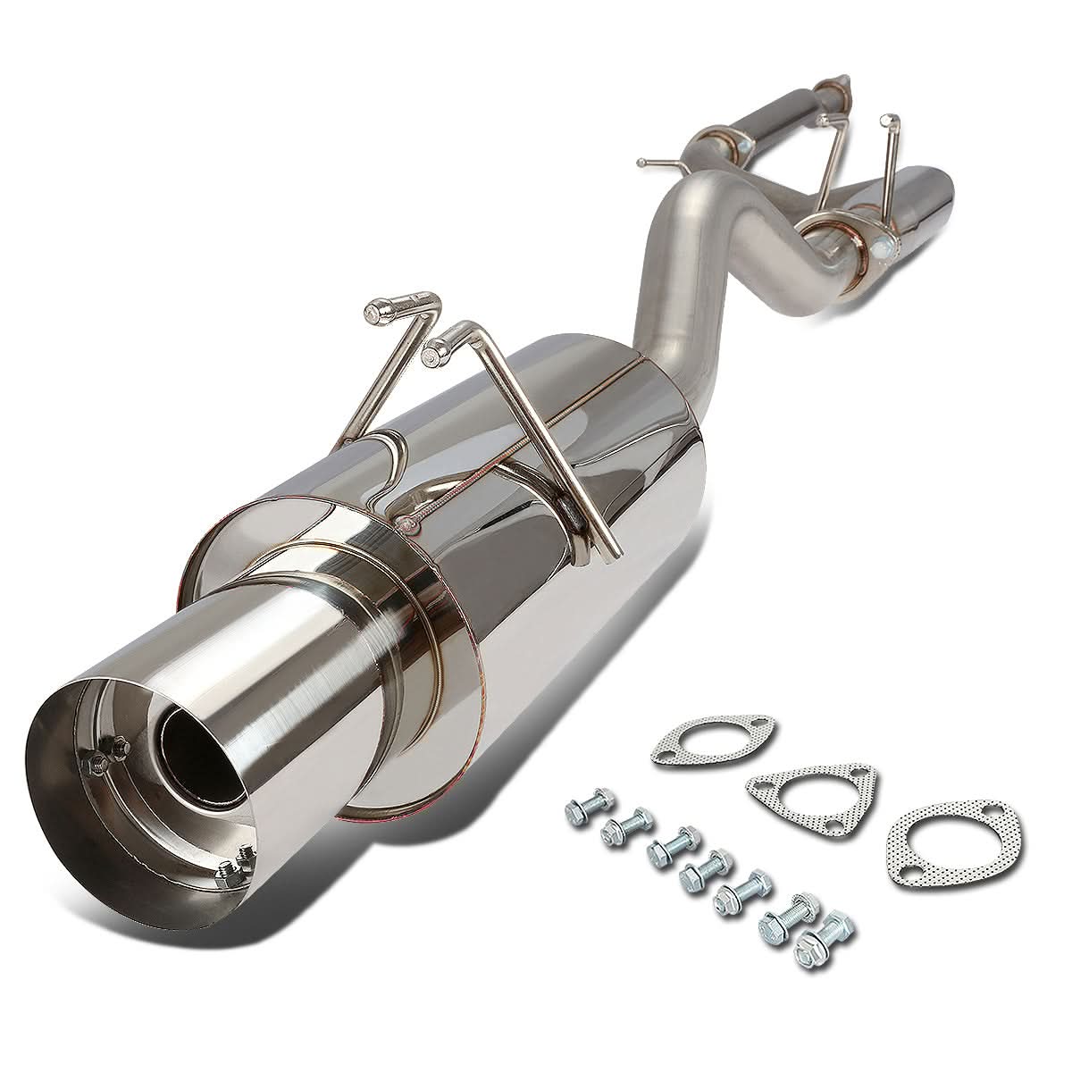 06-08 Honda Civic Si Catback Exhaust Single Tip Stainless Steel
