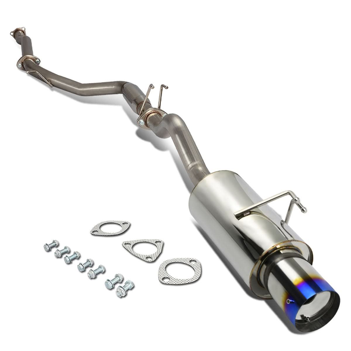 2006-2008 Honda Civic SI Catback Exhaust Single Burnt Tip Stainless Steel