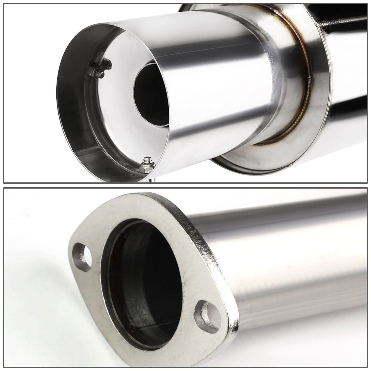 88-91 Honda Civic 4-Door Catback Exhaust Single Tip Stainless Steel