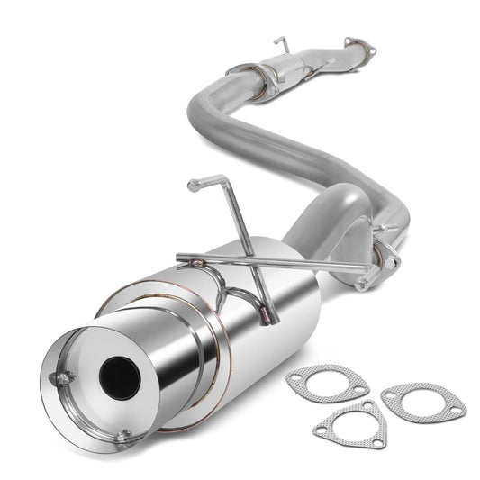92-95 Honda Civic 3-Door Single Tip Catback Exhaust - Stainless Steel
