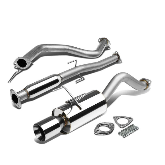 92-95 Honda Civic 3-Door Catback Exhaust Single Rolled Tip Stainless Steel