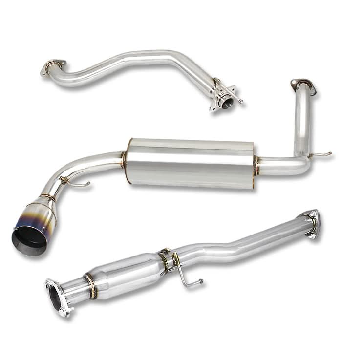 88-91 Honda CRX Single Burnt Tip Catback Exhaust Stainless Steel