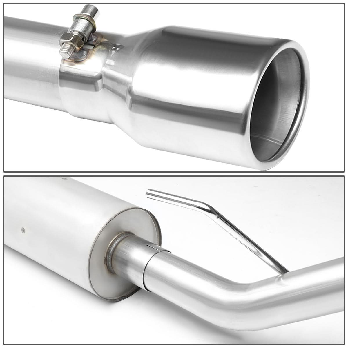 2002-2007 Jeep Liberty Catback Exhaust System - Stainless Steel