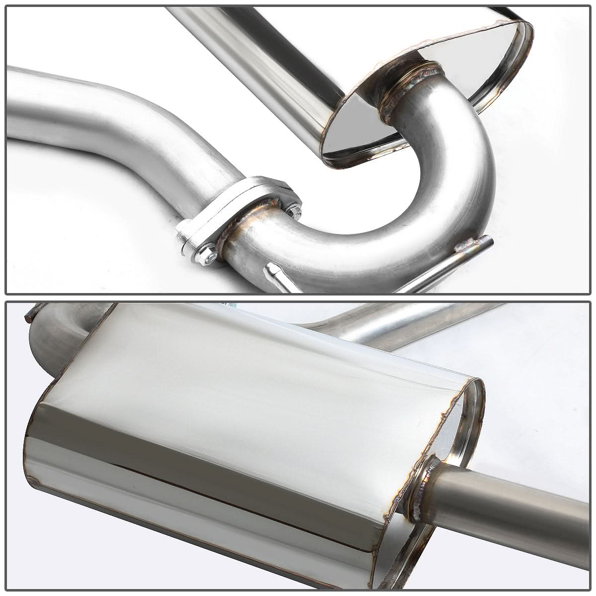 07-13 Jeep Patriot Catback Exhaust System Single Tip Stainless Steel