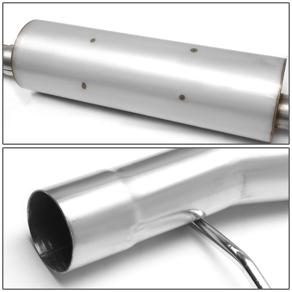 2012-2017 Jeep Wrangler Single Catback Exhaust System Stainless Steel
