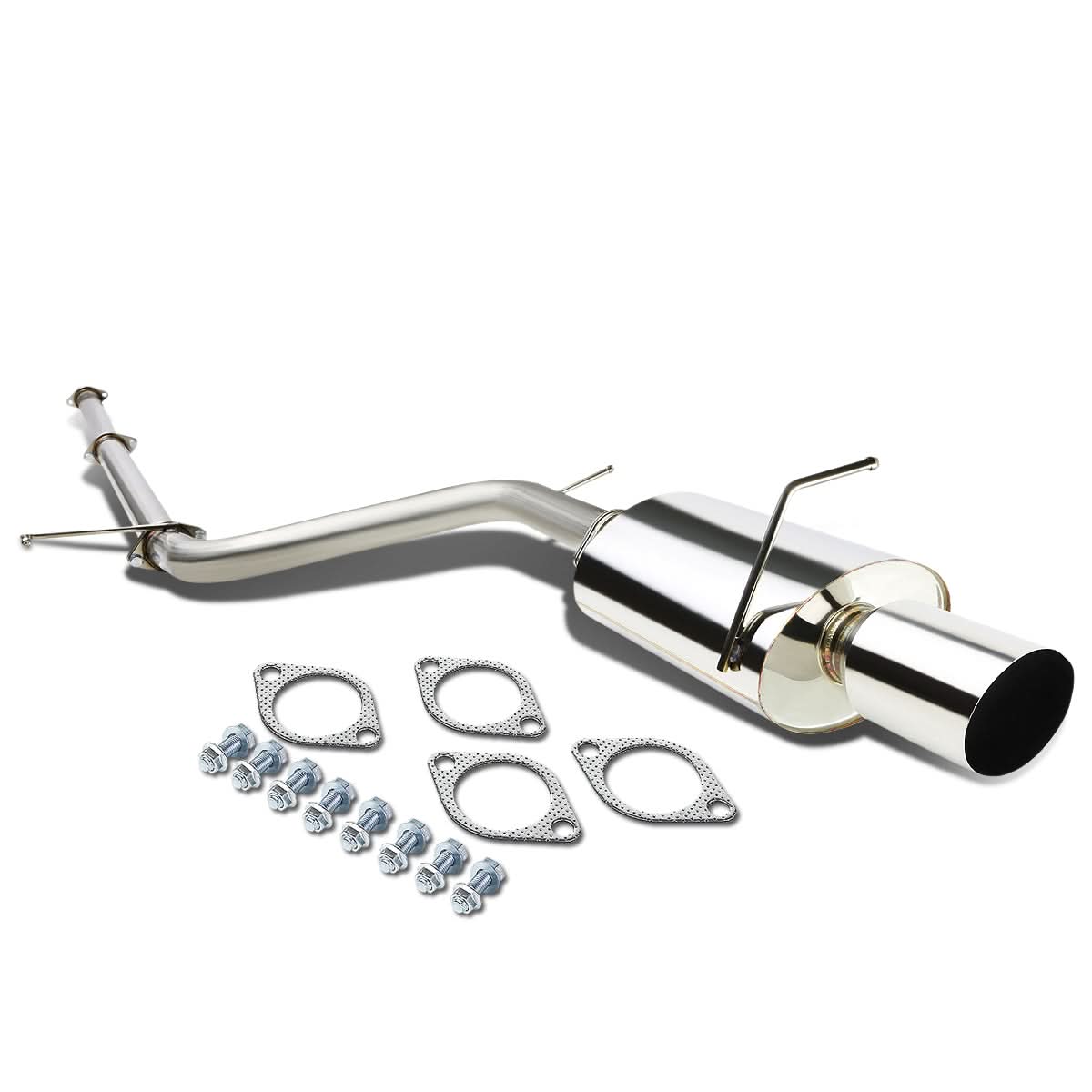 2006-2012 Mitsubishi Eclipse Single Tip Catback Exhaust Stainless Steel