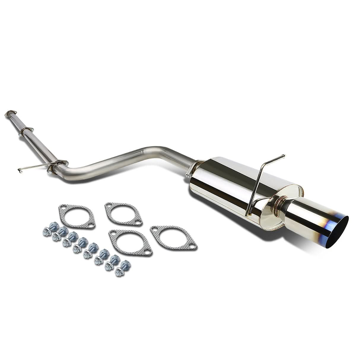 2006-2012 Mitsubishi Eclipse Catback Exhaust Single Burnt Tip Stainless Steel