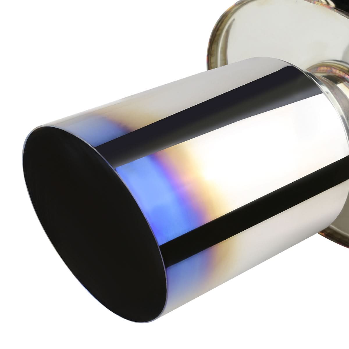 2006-2012 Mitsubishi Eclipse Catback Exhaust Single Burnt Tip Stainless Steel