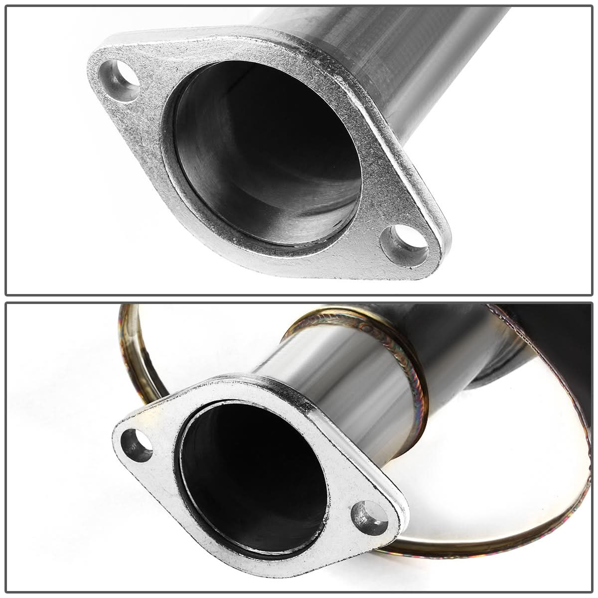 2006-2012 Mitsubishi Eclipse Catback Exhaust Single Burnt Tip Stainless Steel